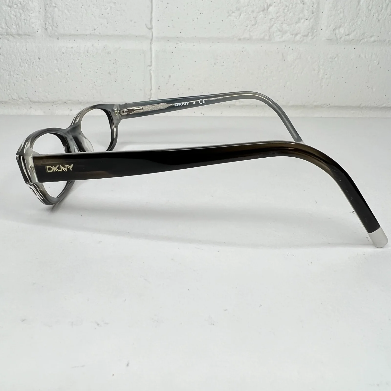 DKNY DY4591 3276 Striped Black Mens Frames Only Eyeglasses 50-16-135mm H1294 3