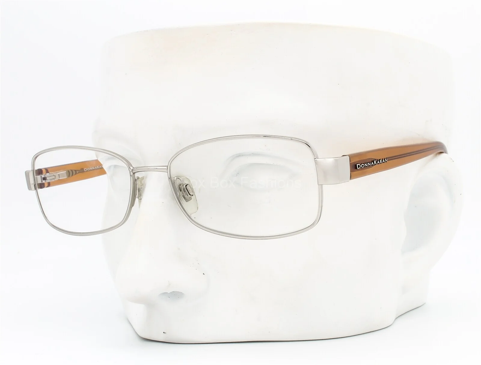 Donna Karan DK 3519 1002 Eyeglasses Glasses Polished Silver / Brown 53-16-135