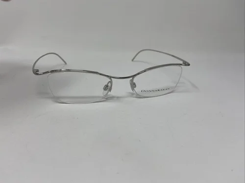 DONNA KARAN EYEGLASSES FRAME 8147 062 48/18/135 SILVER ITALY HALF RIM Z657 3