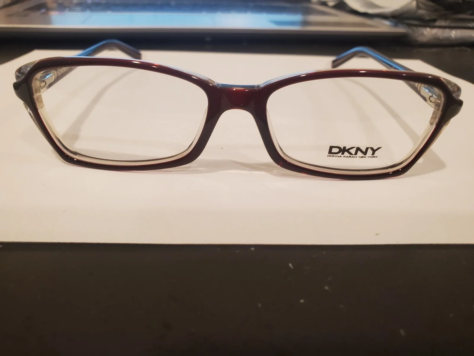 DONNA KARAN NEW YORK DKNY DY 4618 3417 BORDEAUX CRYSTAL EYEGLASSES 52mm/15/135