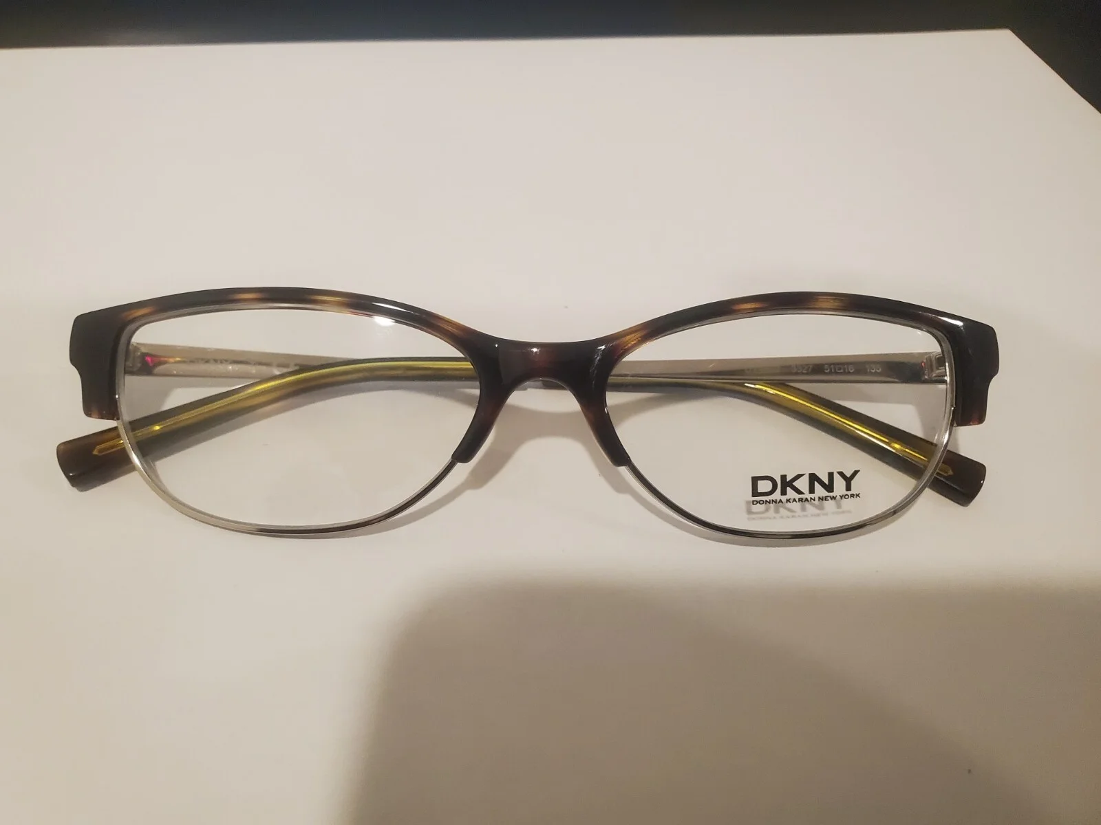 New DONNA KARAN NEW YORK DY 4622 3327 Tortoise EYEGLASSES 51-16-135mm PERFECT 2