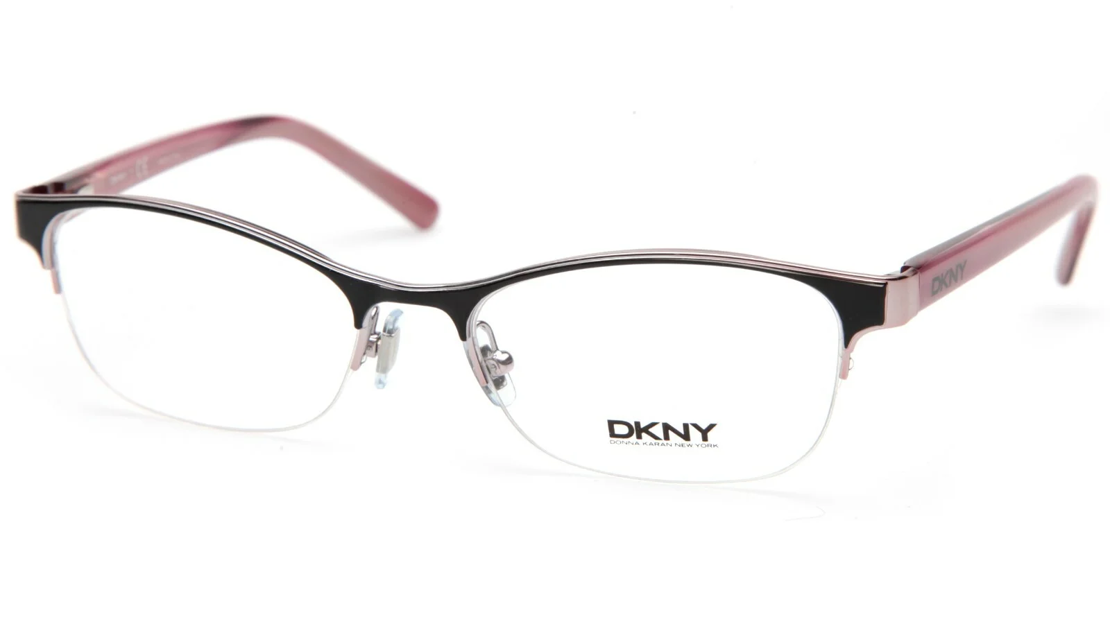 New DONNA KARAN NEW YORK DY 5642 1213 Black Pink EYEGLASSES 52-17-140mm